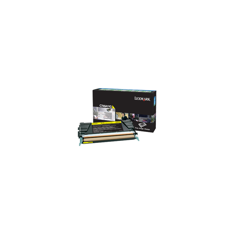 Tonerpatron C746A1YG Gul C746