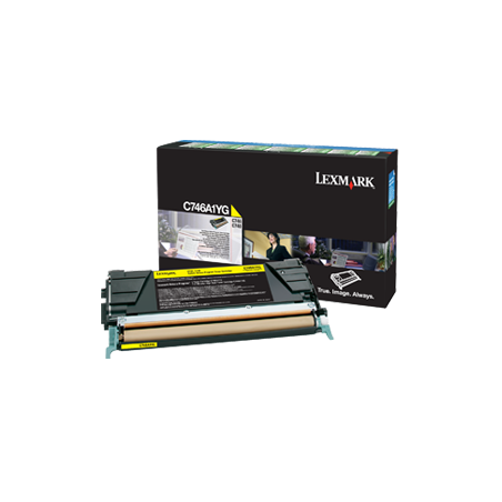 Tonerpatron C746A1YG Gul C746