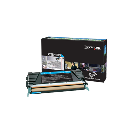 Tonerpatron X748H1CG Cyan X748 