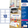Avery C32026-10 Visitkort ultrahvid 270g 85x54 10ark