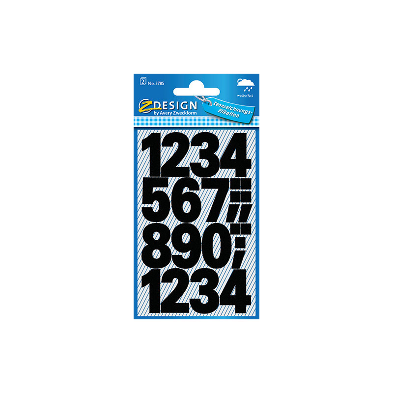 Avery 3785 numre