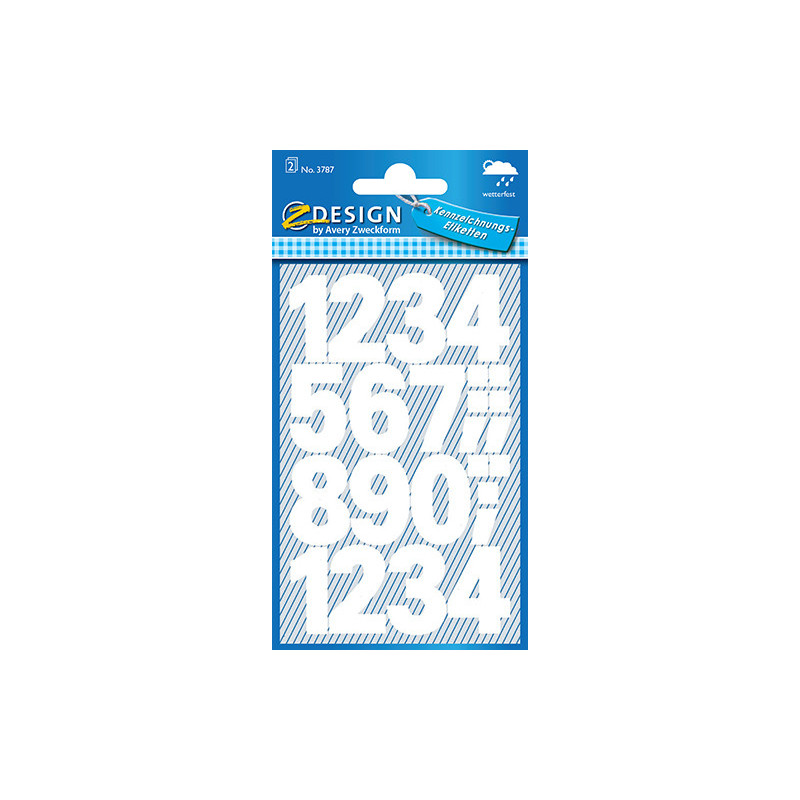 Avery 3787 numre