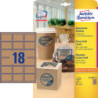 Avery L7110-25 brun natur rektangulære produkt etiketter
