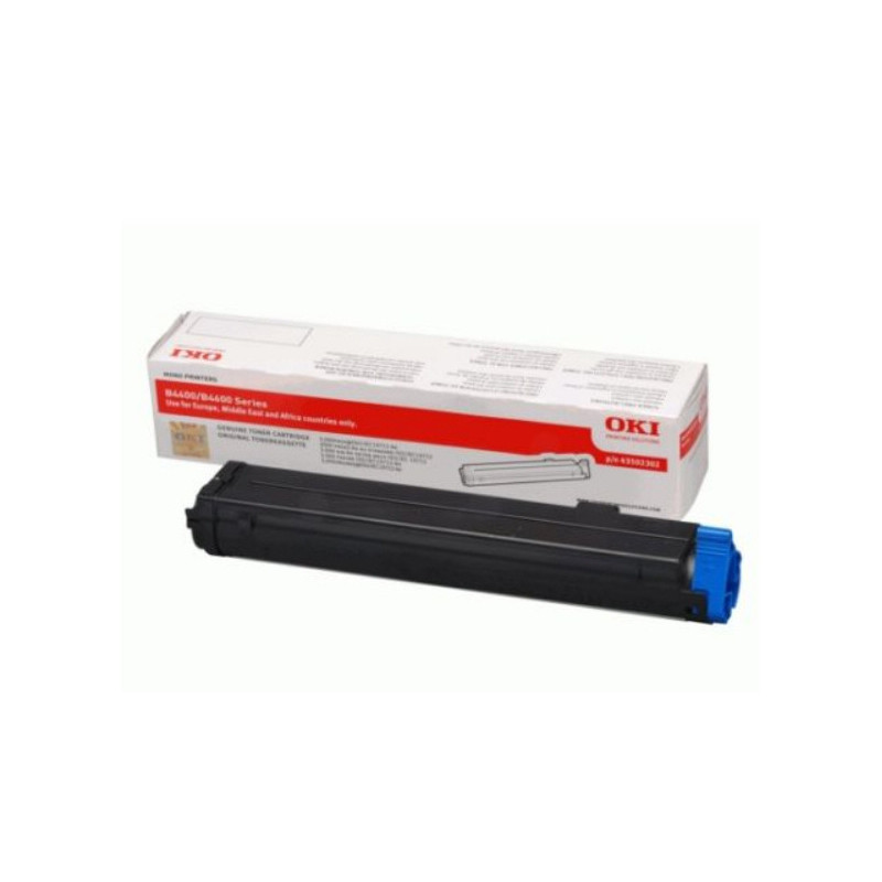 43502302 sort tonerpatron B4400-B4600 original OKI