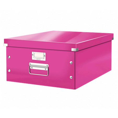 Arkivboks Click & Store stor WOW pink