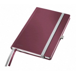 Notesblok A5 Hardcover linjeret 80ark rød