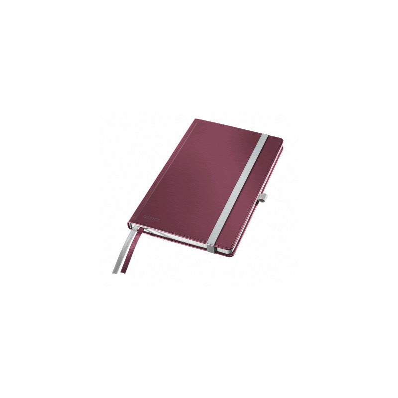 Notesblok A5 Hardcover linjeret 80ark rød