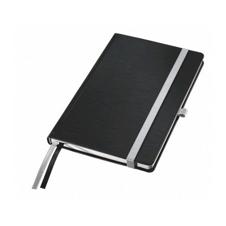 Notesblok Style A5 Hardcover linjeret 80ark Sort
