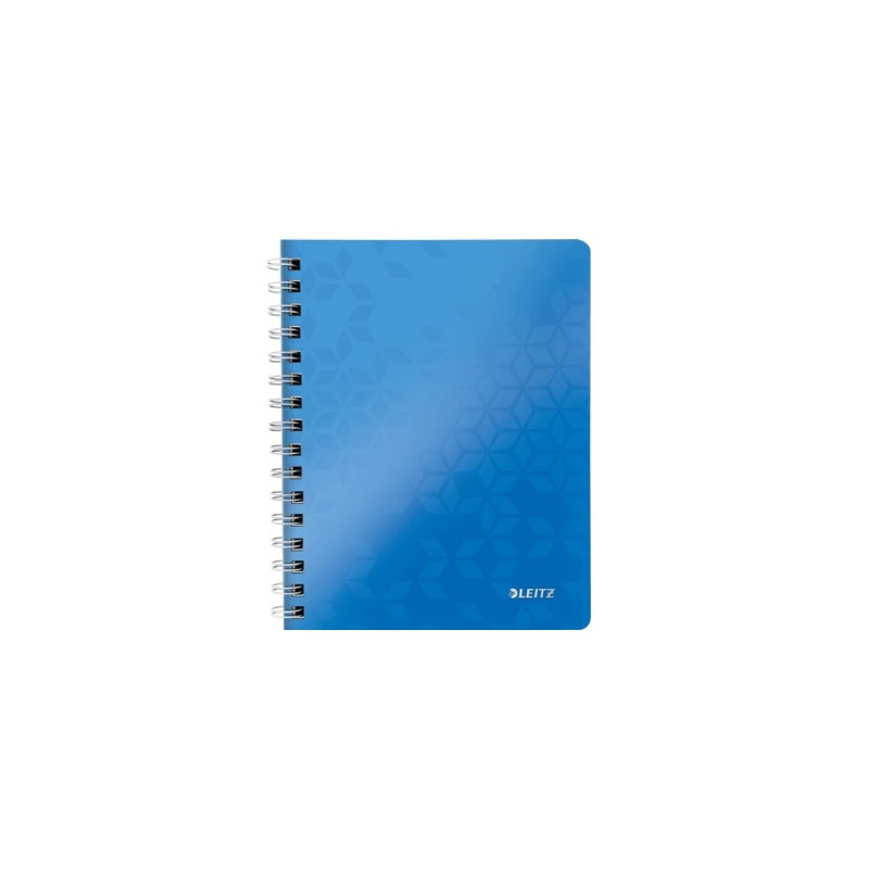 Notesbog WOW PP A5 linieret 80ark m-hul blå Notesbog WOW PP A5 linieret 80ark m-hul blå