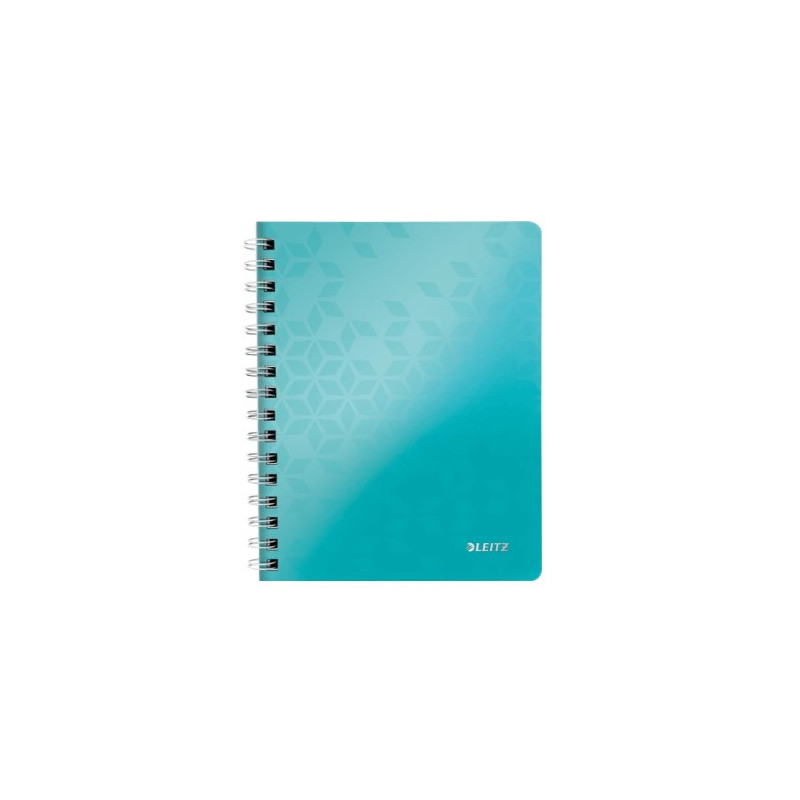 Notesbog WOW PP A5 linieret 80ark m-hul isblå Notesbog WOW PP A5 linieret 80ark m-hul isblå
