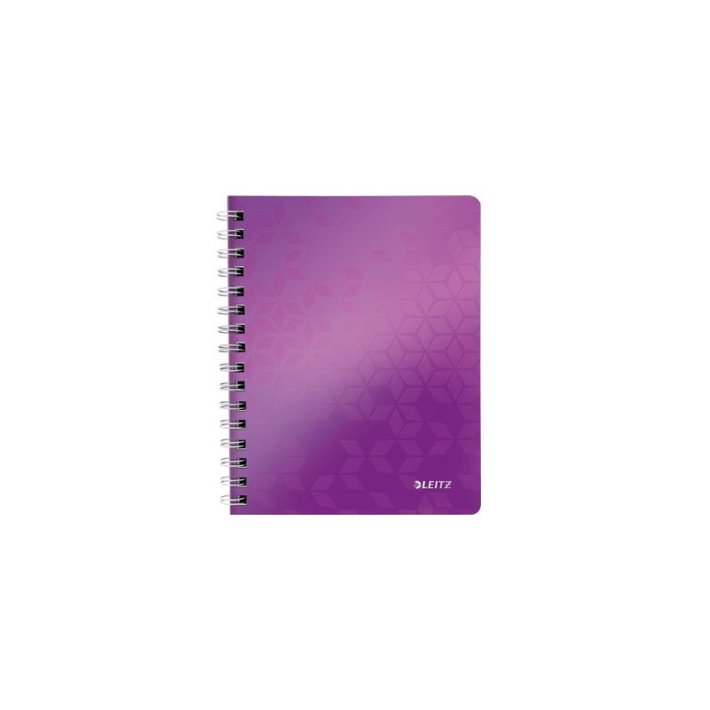 Notesbog WOW PP A5 linieret 80ark m-hul lilla Notesbog WOW PP A5 linieret 80ark m-hul lilla