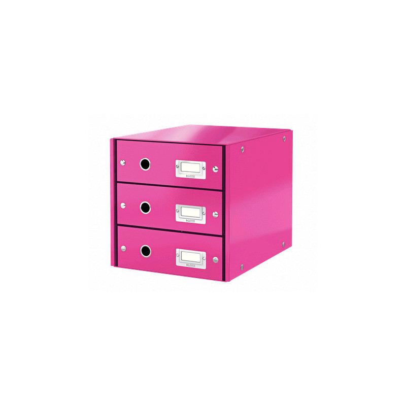 Skuffekabinet Click&Store 3 skuffer WOW pink
