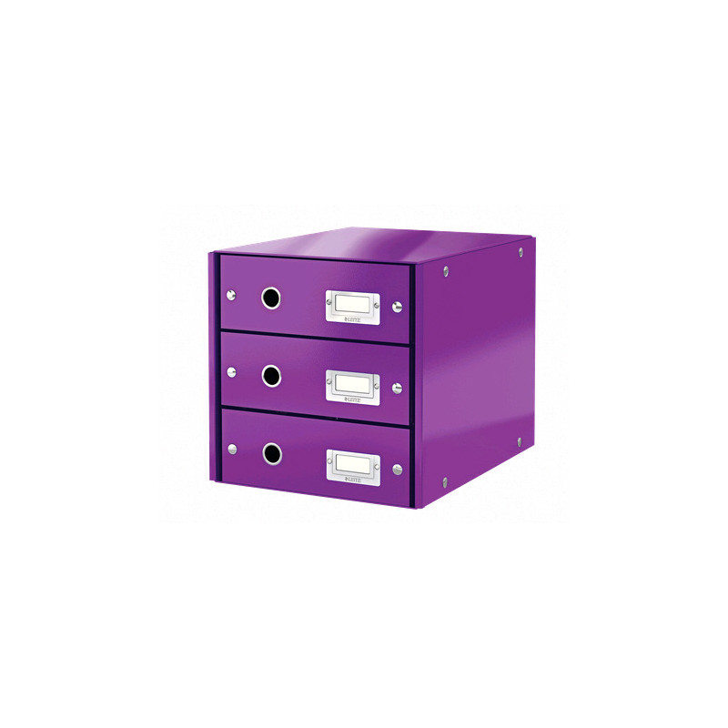 Skuffekabinet Click&Store 3 skuffer WOW lilla