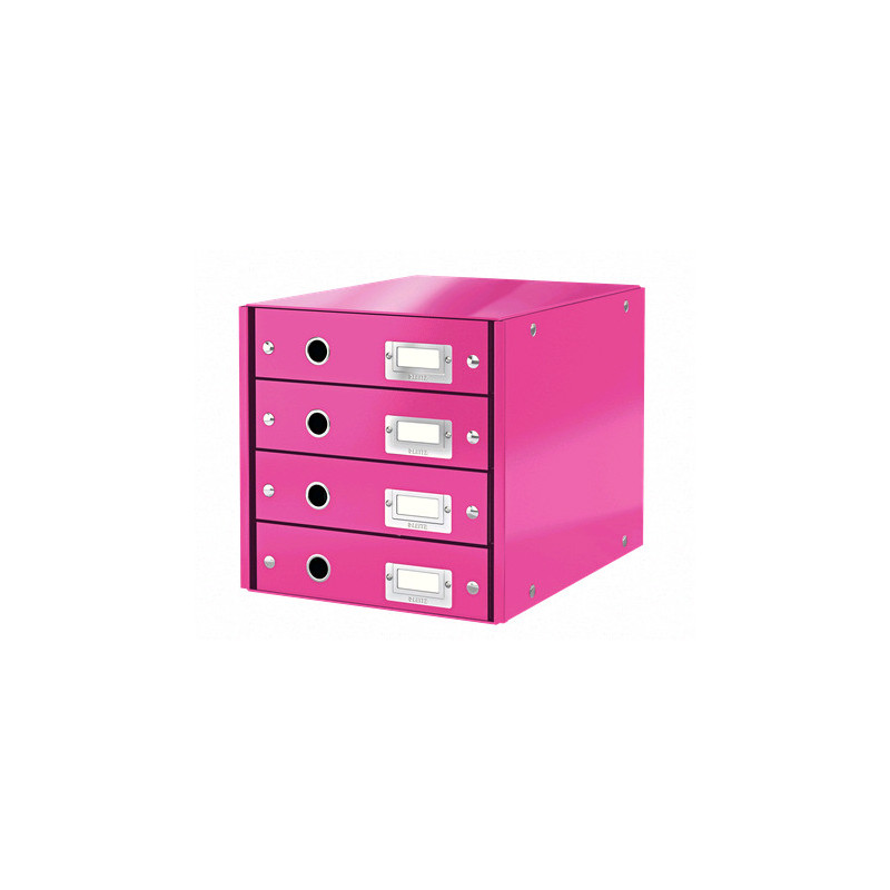 Skuffekabinet Click&Store 4 skuffer WOW pink