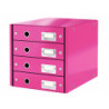 Skuffekabinet Click&Store 4 skuffer WOW pink