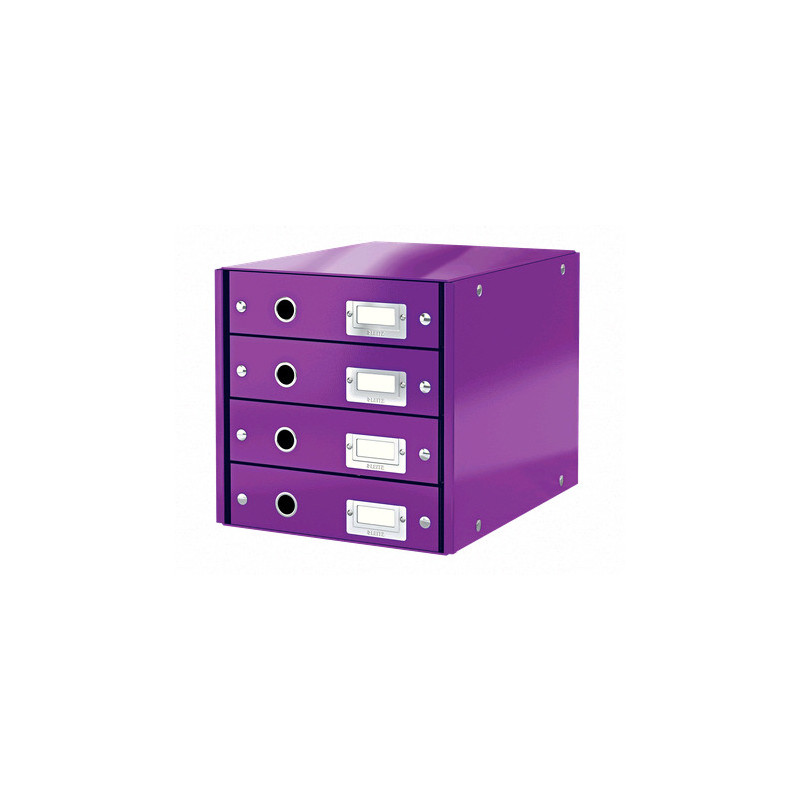 Skuffekabinet Click&Store 4 skuffer WOW lilla