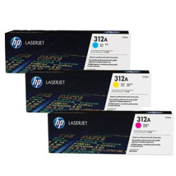 Tonerpatron HP 312A CYM multipack