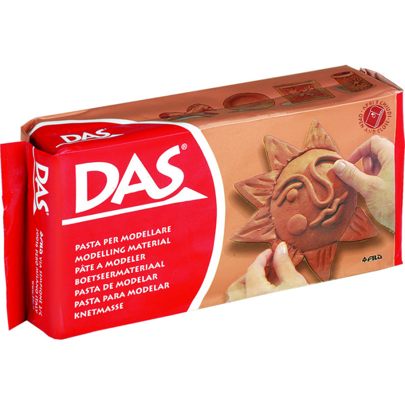 DAS Modellervoks. 500g. Teracotta varenr. 387100