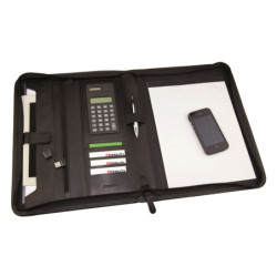 Konferencemappe A4 med lommeregner Monolith 2881