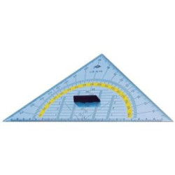 Geometritrekant 25cm. Klar plast varenr. 527