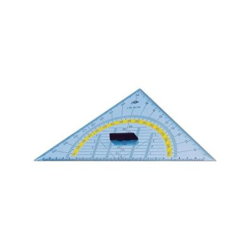 Geometritrekant 25cm. Klar plast varenr. 527