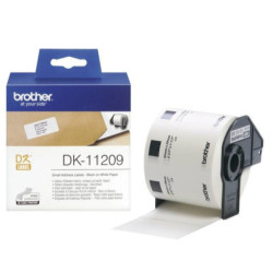 Brother DK11209 små adr. etiketter 29x62mm 800stk.