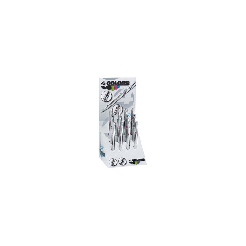 Kuglepen 4-farvet. Stål. Wedo varenr. 25622699
