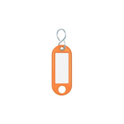 Nøglering m.S-vedhæng. 100 stk.  Orange varenr. 262803406