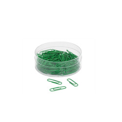 Clips plastovertrukne 27mm. 140 stk GRØN varenr. 901244304