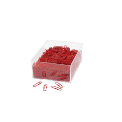 Clips plastovertrukne 27mm. 1000 stk RØD varenr. 901244602