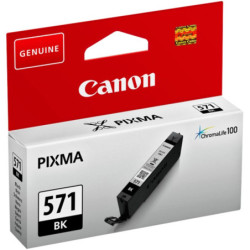 Blækpatron CLI-571BK sort blæk 0385C001 Original Canon