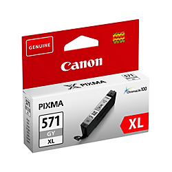 Blækpatron CLI-571GY XL gråt blæk høj kap. 0335C001 Original Canon