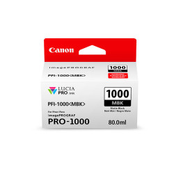Blækpatron PFI-1000MBK mat sort blæk 0545C001 Original Canon