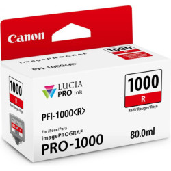 Blækpatron PFI-1000R rød blæk 0554C001 Original Canon