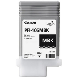 Blækpatron PFI-106MBK mat sort blæk 6620B001AA Original Canon