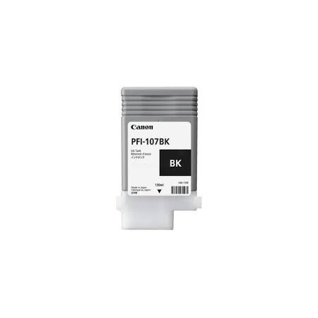 Blækpatron PFI-107BK sort blæk 6705B001AA Original Canon