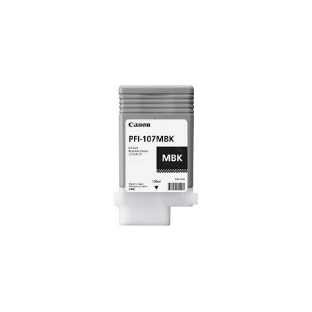 Blækpatron PFI-107MBK mat sort blæk 6704B001AA Original Canon