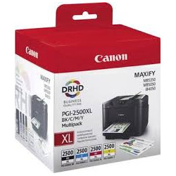 Blækpatron PGI-2500XL BK-C-M-Y MULTIPAK 9254B004 Original Canon