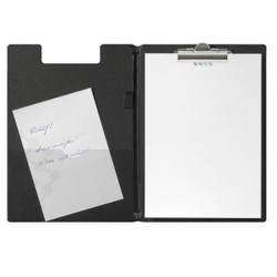Clipboard A4 Sort. Med forside WEDO 57501