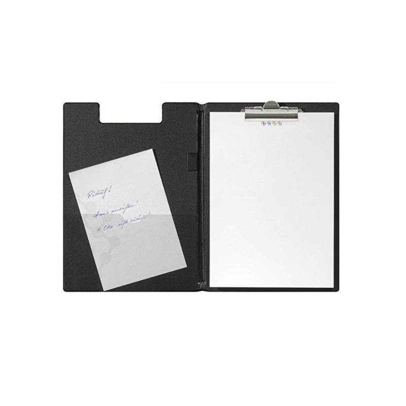 Clipboard A4 Sort. Med forside WEDO 57501