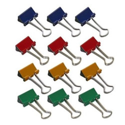 Foldback klemmer 12 stk. 19mm Wedo 642141909
