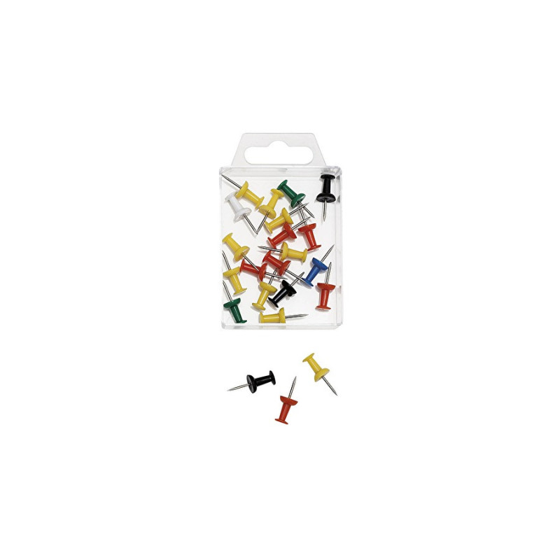 Kortnåle PushPinn 20stk assorteret WEDO 54199