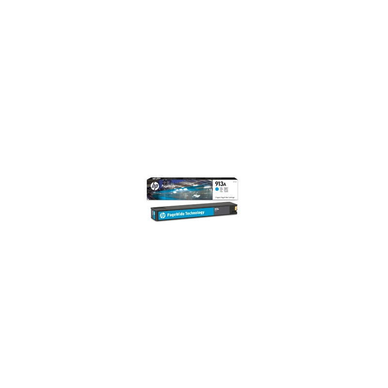 Blækpatron HP nr. 913A cyan PW F6T77AE Original (3.000s)