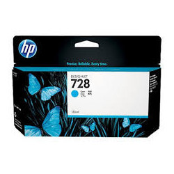 Blækpatron HP nr. 728 Cyan F9J67A Original (130ml)