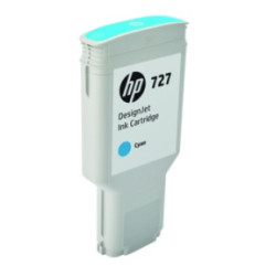 Blækpatron HP nr. 727 300-ml Cyan F9J76A Original (300ml)
