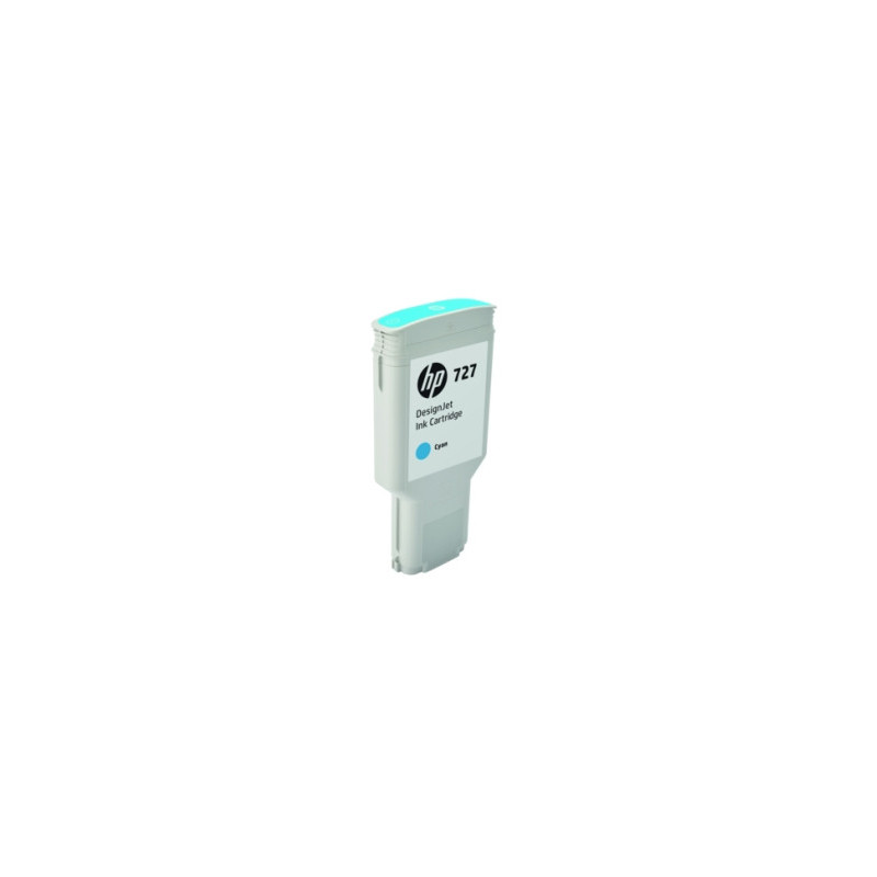 Blækpatron HP nr. 727 300-ml Cyan F9J76A Original (300ml)