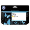 Blækpatron HP nr. 745 gul F9J96A Original (130ml)