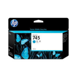 Blækpatron HP nr. 745 Cyan F9J97A Original (130ml)