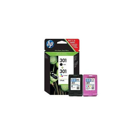 Blækpatroner HP nr. 301 Combo 2-Pack N9J72AE Original