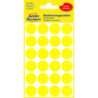 Avery 3598 Aftagelige runde gule farvekodingsdots